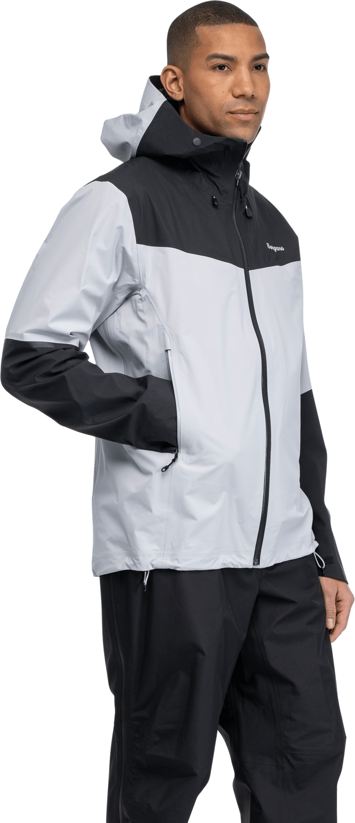 Bergans Men's Rabot Light 3L Shell Jacket Pearl Grey/dark Shadow Grey Bergans