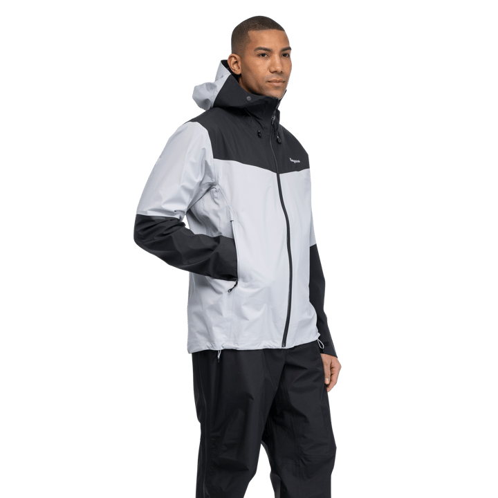 Bergans Men's Rabot Light 3L Shell Jacket Pearl Grey/dark Shadow Grey Bergans
