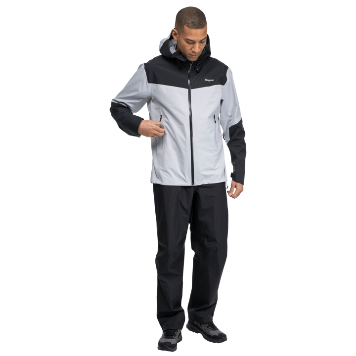 Bergans Men's Rabot Light 3L Shell Jacket Pearl Grey/dark Shadow Grey Bergans