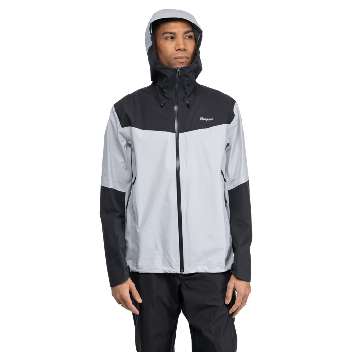 Bergans Men's Rabot Light 3L Shell Jacket Pearl Grey/dark Shadow Grey Bergans