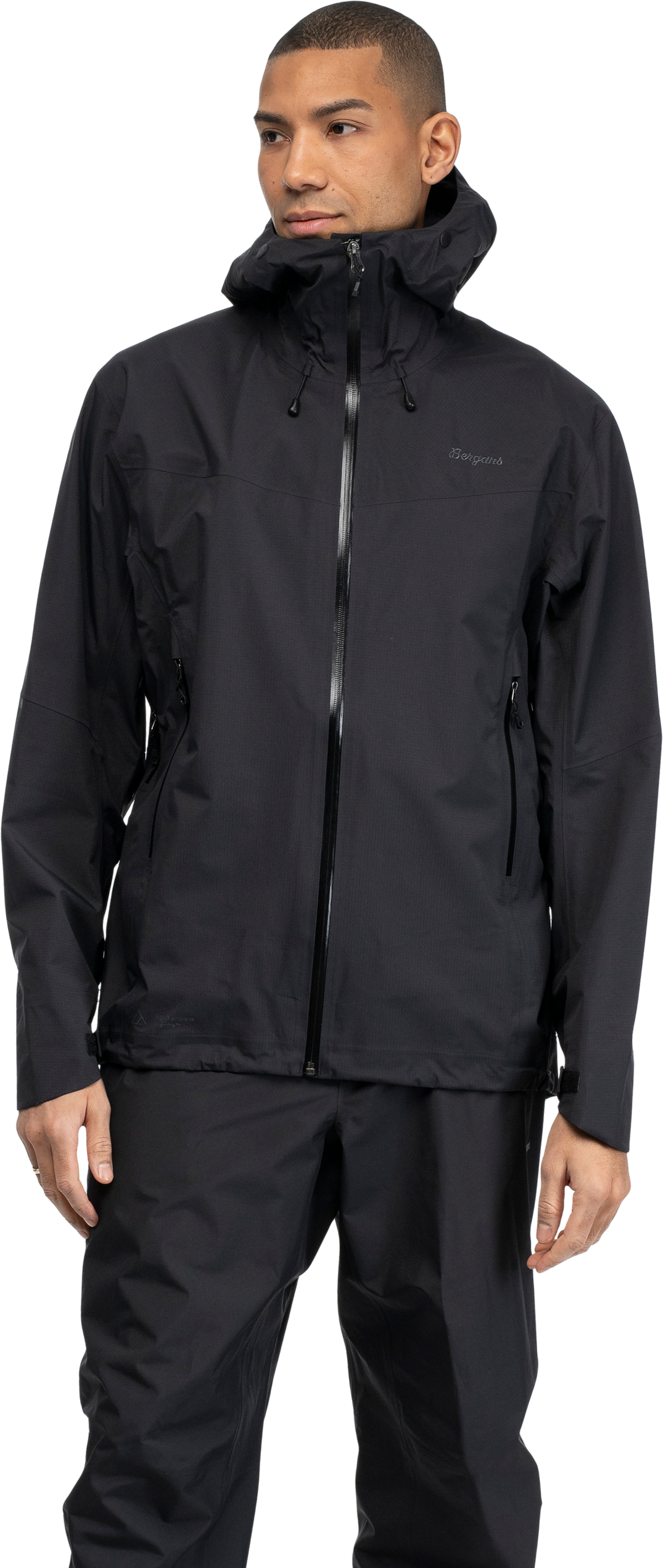 Bergans Men's Rabot Light 3L Shell Jacket Pearl Grey/dark Shadow Grey jackor