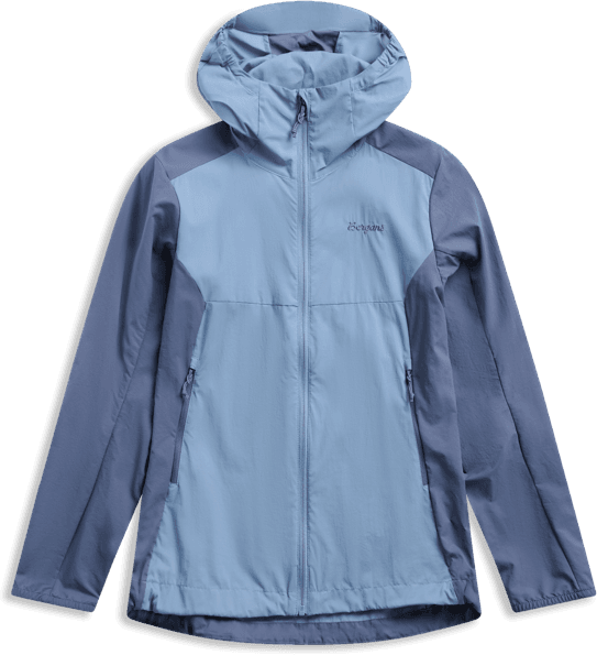 Bergans Women's Rabot Windbreaker Jacket Elemental Blue/granite Blue