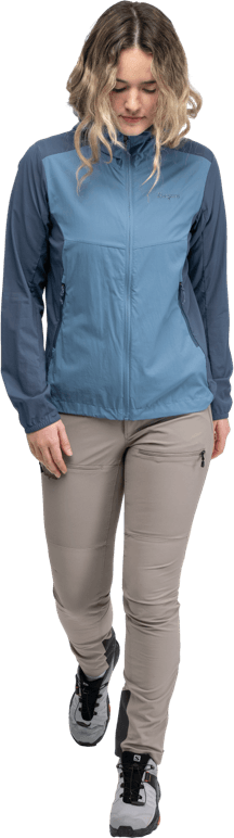 Bergans Women's Rabot Windbreaker Jacket Elemental Blue/granite Blue Bergans
