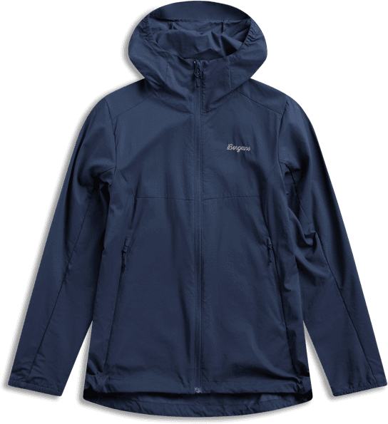 Bergans Women's Rabot Windbreaker Jacket Navy Blue Bergans