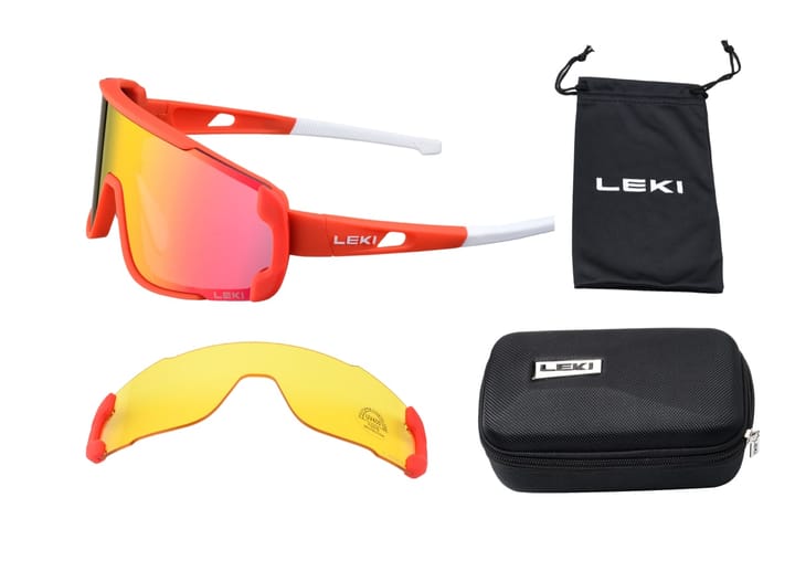 Leki Storm Magnetic Race Red/Yellow And Revo Leki