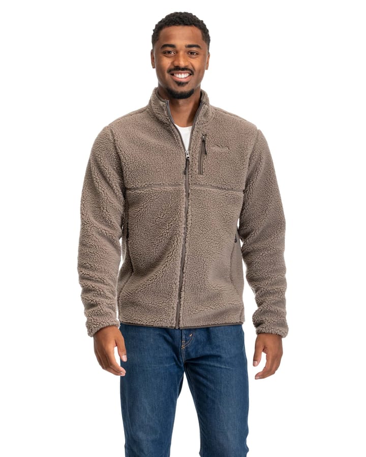 Bergans Men's Lunnan Pile Fleece Jacket Rock Taupe Bergans