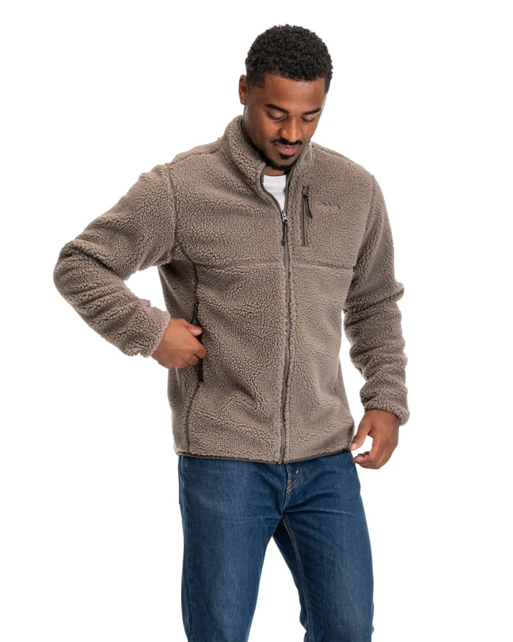 Bergans Men's Lunnan Pile Fleece Jacket Rock Taupe Bergans