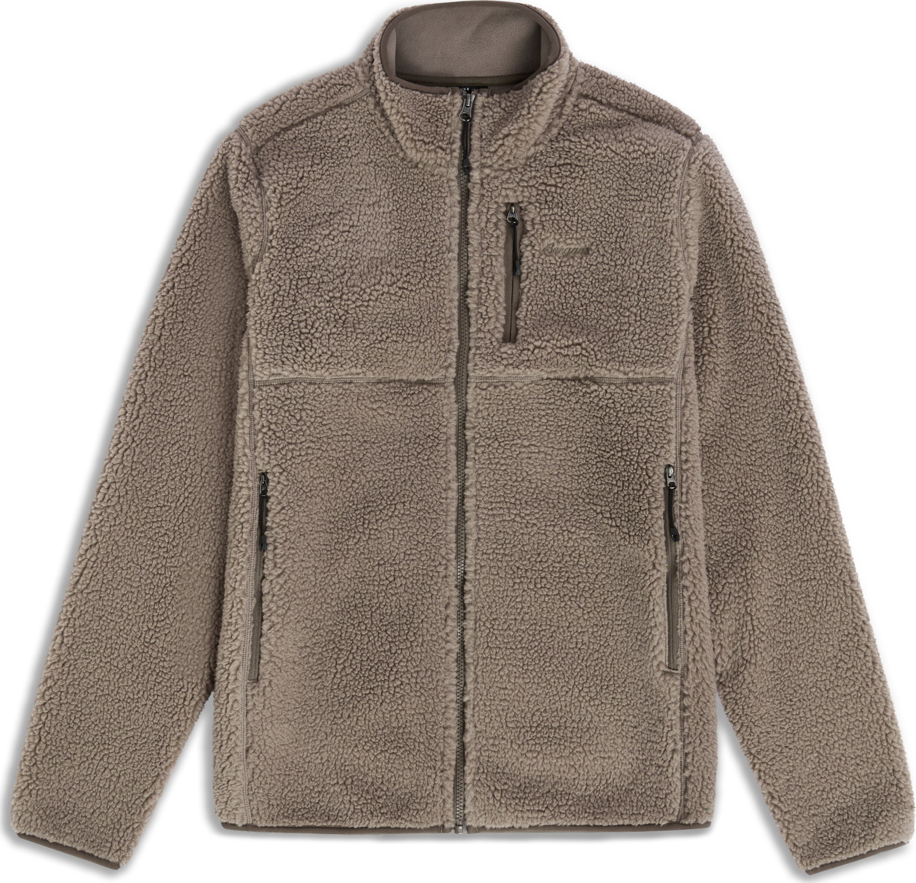 Bergans Men's Lunnan Pile Fleece Jacket Rock Taupe