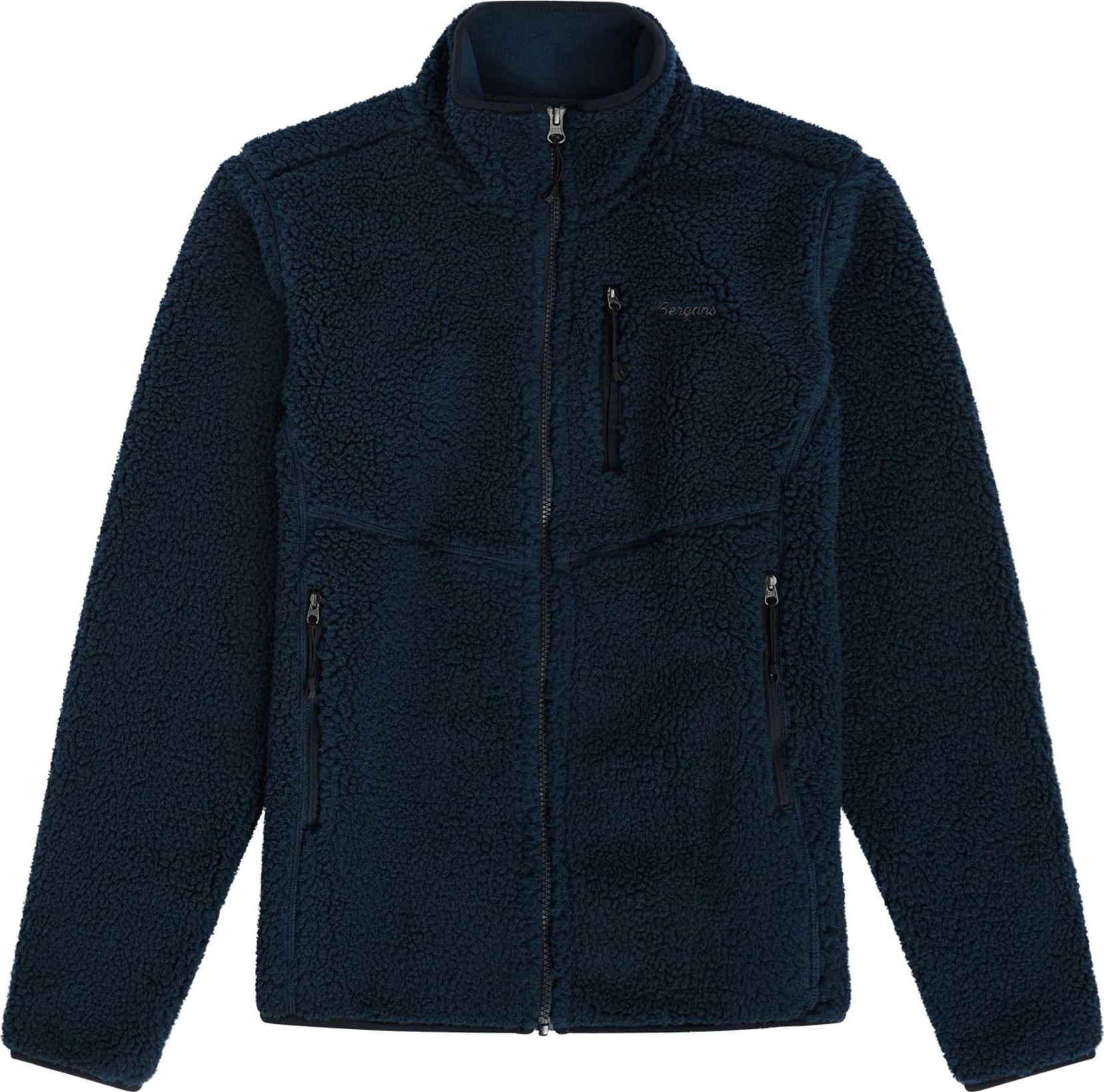 Bergans Women's Lunnan Pile Fleece Jacket Navy Blue Mellomlag trøyer M