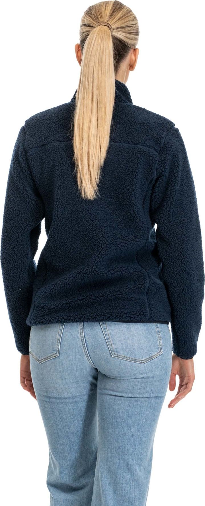 Bergans Women's Lunnan Pile Fleece Jacket Navy Blue Bergans