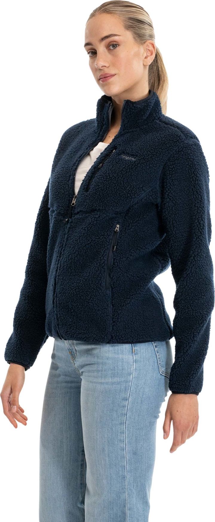 Bergans Women's Lunnan Pile Fleece Jacket Navy Blue Bergans