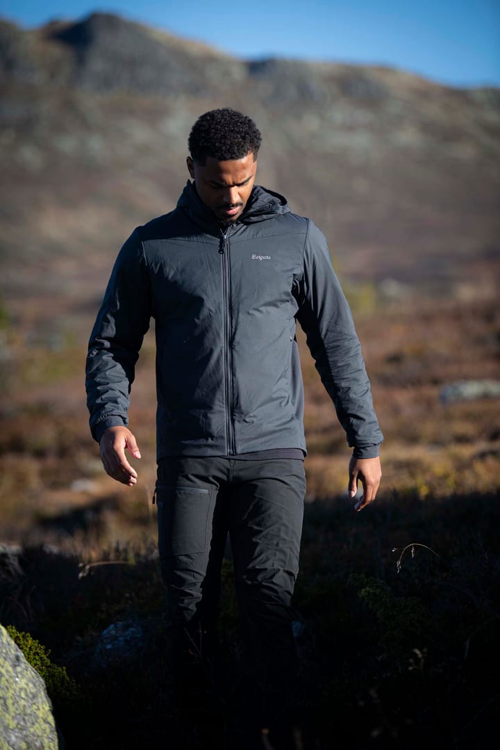 Bergans Men's Holo Insulated Hood Jacket Dark Shadow Grey Bergans