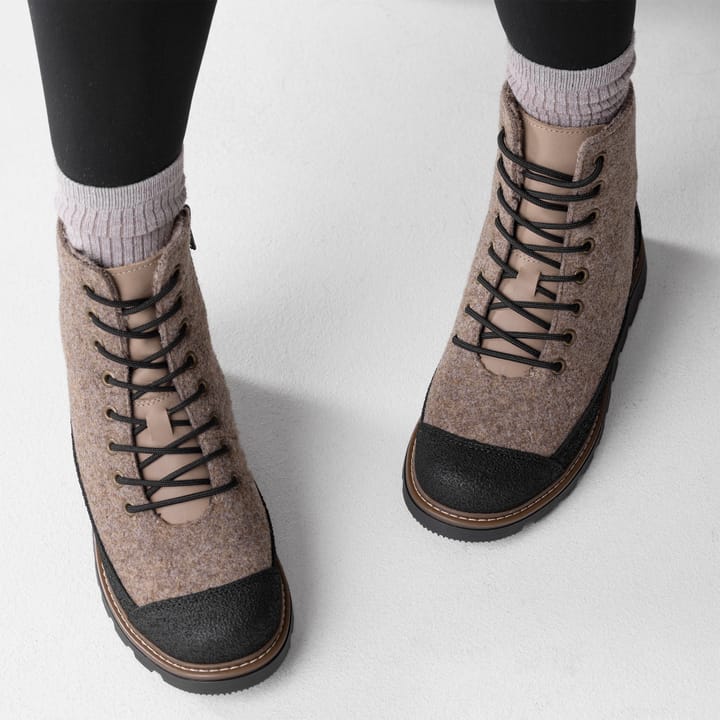 Pomar Women's Perho GORE-TEX Ankle Boot Sand Felt/pu-suede Pomar Pomar Women's Perho GORE-TEX Ankle Boot Sand Felt/pu-suede Pomar