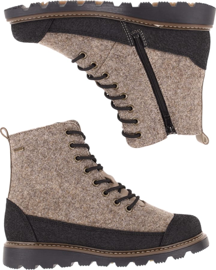 Pomar Women's Perho GORE-TEX Ankle Boot Sand Felt/pu-suede Pomar Pomar Women's Perho GORE-TEX Ankle Boot Sand Felt/pu-suede Pomar