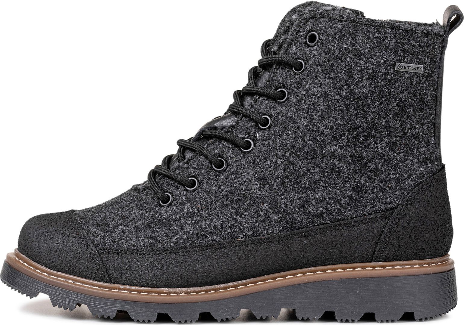 Pomar Women's Perho GORE-TEX Ankle Boot Granit Felt/pu-suede