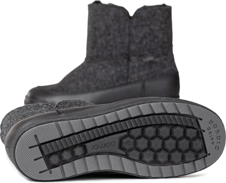 Pomar Women's Niva GORE-TEX Ankle Boot Granit Felt/vivian Black/fur Pomar