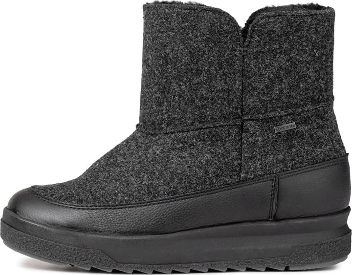 Pomar Women's Niva GORE-TEX Ankle Boot Granit Felt/vivian Black/fur Pomar