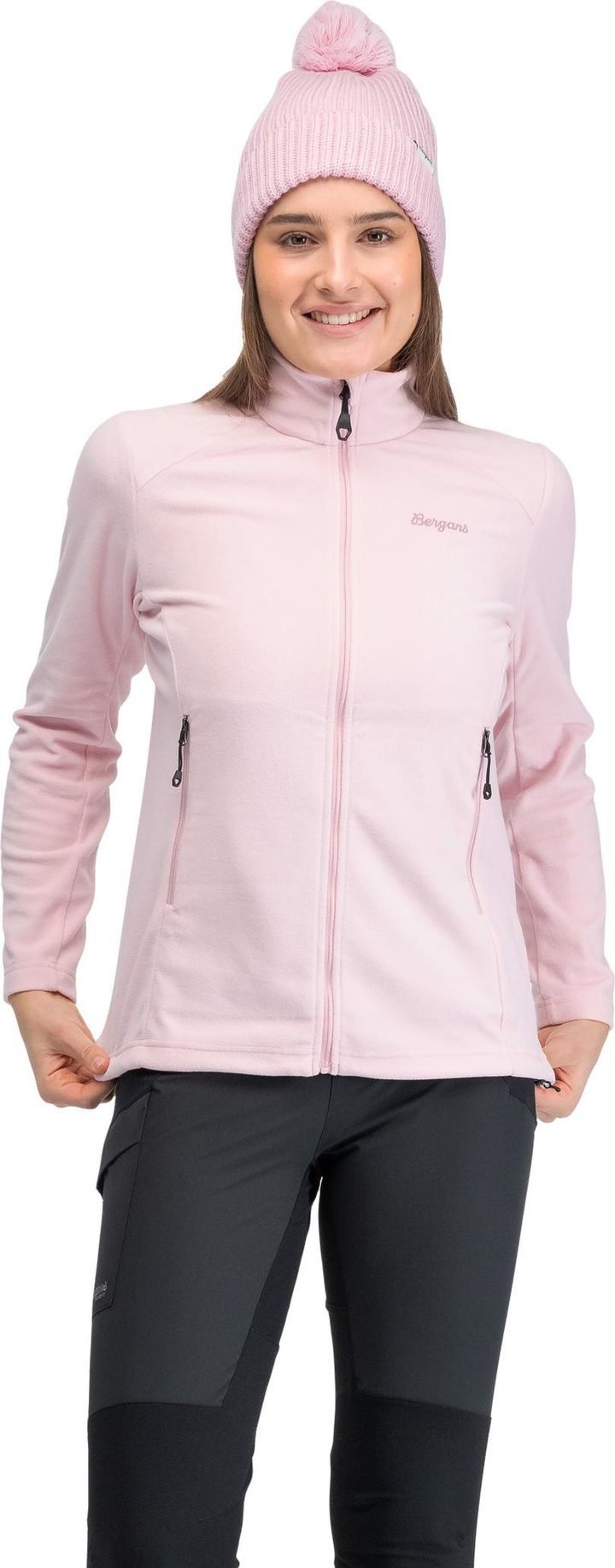 Bergans Women's Finnsnes Fleece Jacket Faded Pink Bergans