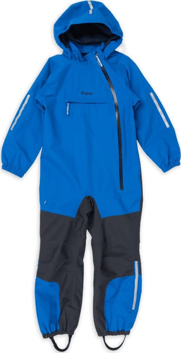 Bergans Kids' Lilletind Coverall Olympic Blue/dark Shadow Grey Bergans