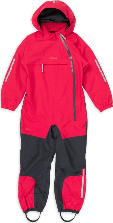Bergans Kids' Lilletind Coverall Alpine Rose/dark Shadow Grey Bergans