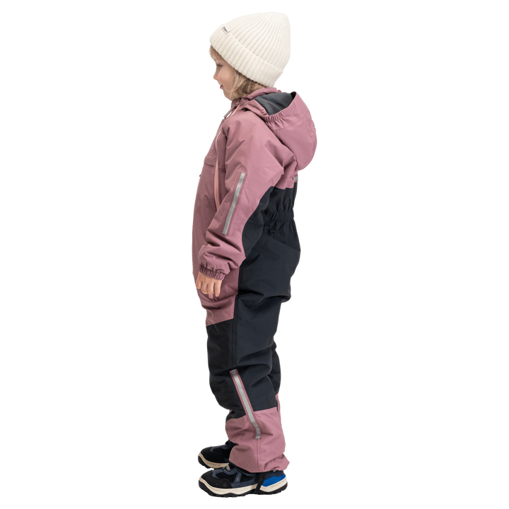 Bergans Kids' Lilletind Insulated Shell Coverall Rose Dust/dark Shadow Grey Bergans