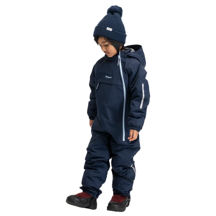 Bergans Kids' Lilletind Insulated Shell Coverall Navy Blue Bergans