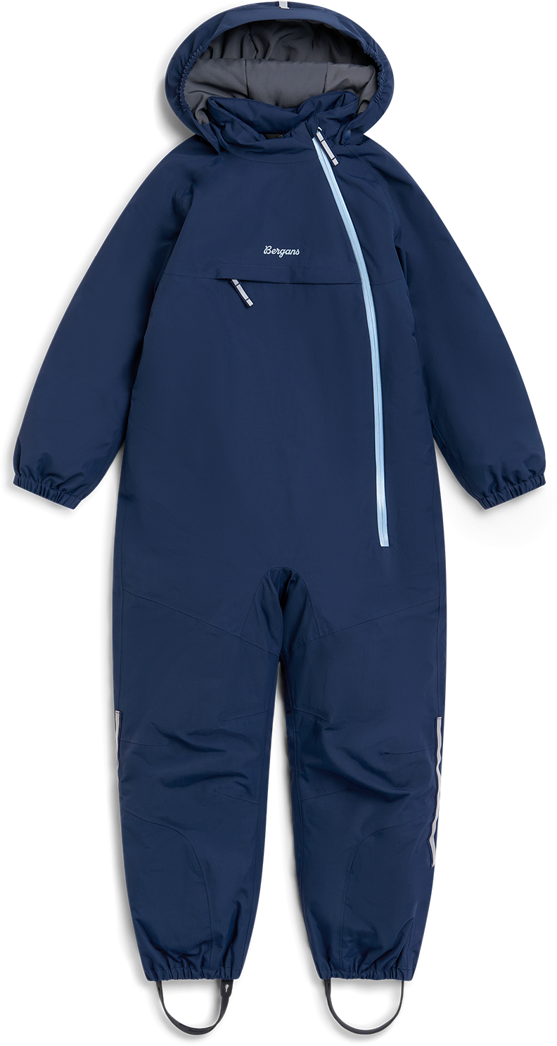 Bergans Kids' Lilletind Insulated Shell Coverall Navy Blue