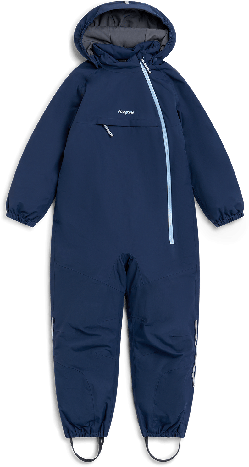 Bergans Kids' Lilletind Insulated Shell Coverall Navy Blue