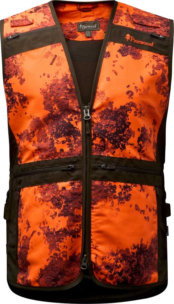 Pinewood Women's Furudal Hunter Pro 2.0 Camou Vest  Strata Blaze/moss Gr Pinewood