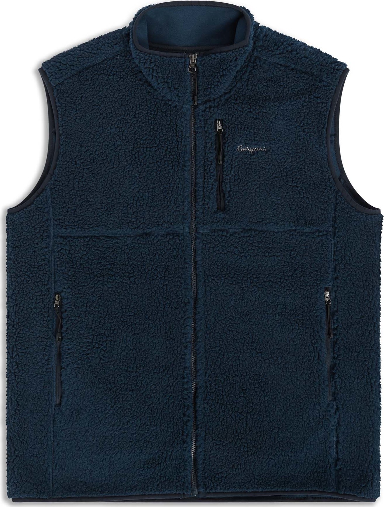 Bergans Men's Lunnan Pile Fleece Vest Navy Blue