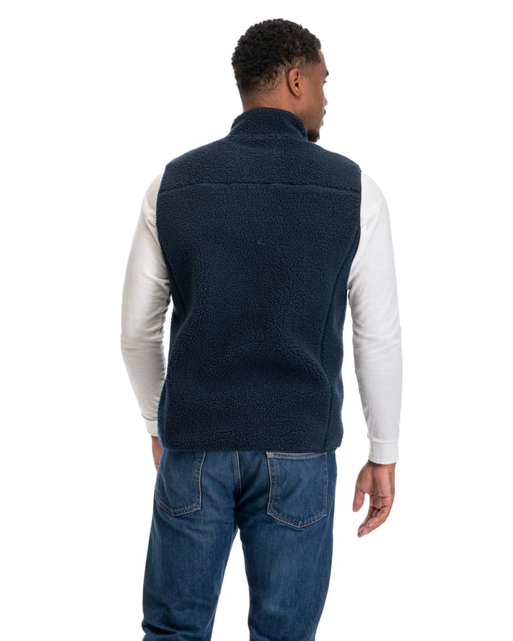 Bergans Men's Lunnan Pile Fleece Vest Navy Blue Bergans