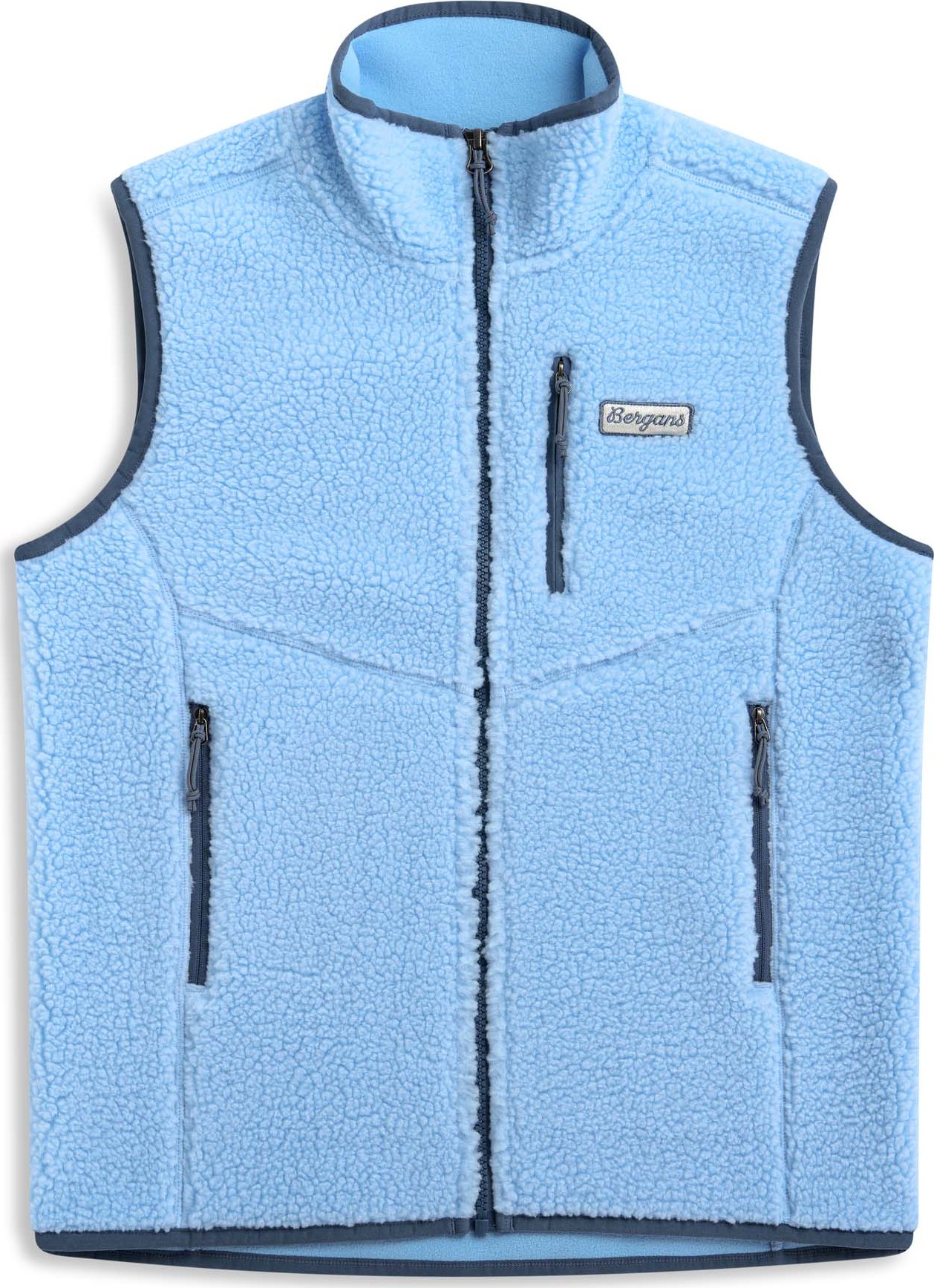 Bergans Women's Lunnan Pile Fleece Vest Cool Blue Ufôrede vester XL
