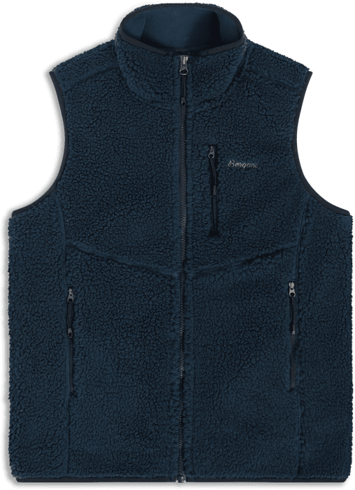 Bergans Women's Lunnan Pile Fleece Vest Navy Blue