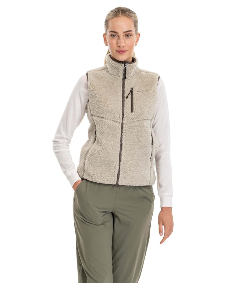 Bergans Women's Lunnan Pile Fleece Vest Coastal Sand Bergans