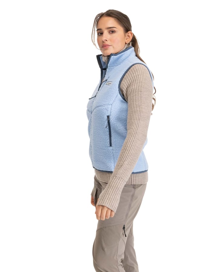 Bergans Women's Lunnan Pile Fleece Vest Cool Blue Bergans