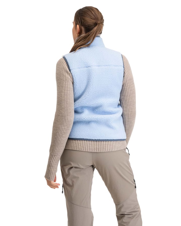 Bergans Women's Lunnan Pile Fleece Vest Cool Blue Bergans