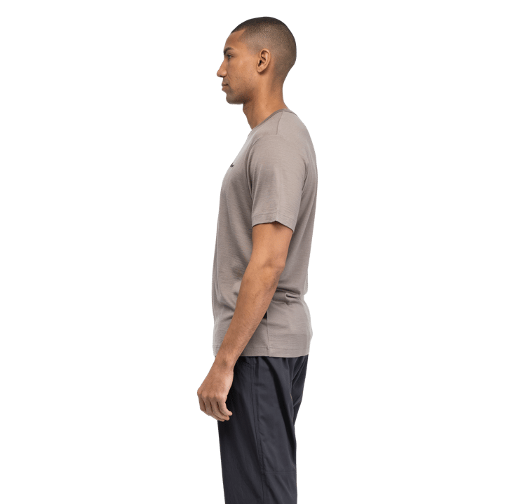 Bergans Men's Logo Merino Tee Rock Taupe Bergans