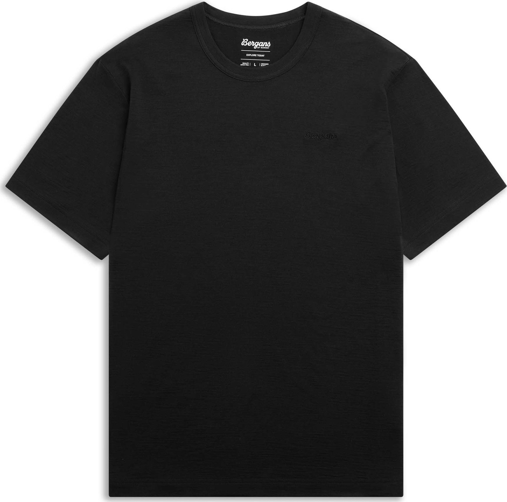Bergans Men's Logo Merino Tee Dark Shadow