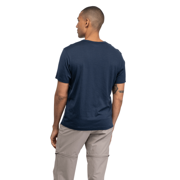 Bergans Men's Logo Merino Tee Navy Blue Bergans