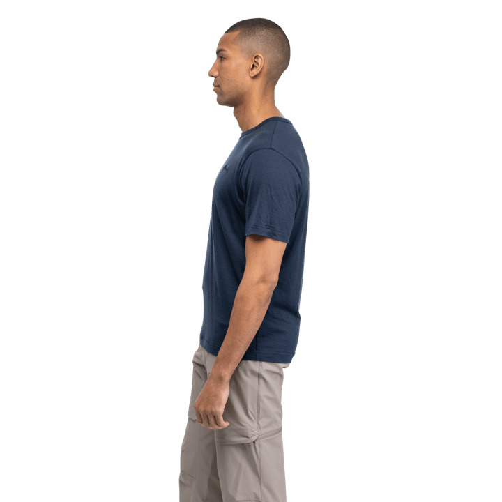 Bergans Men's Logo Merino Tee Navy Blue Bergans