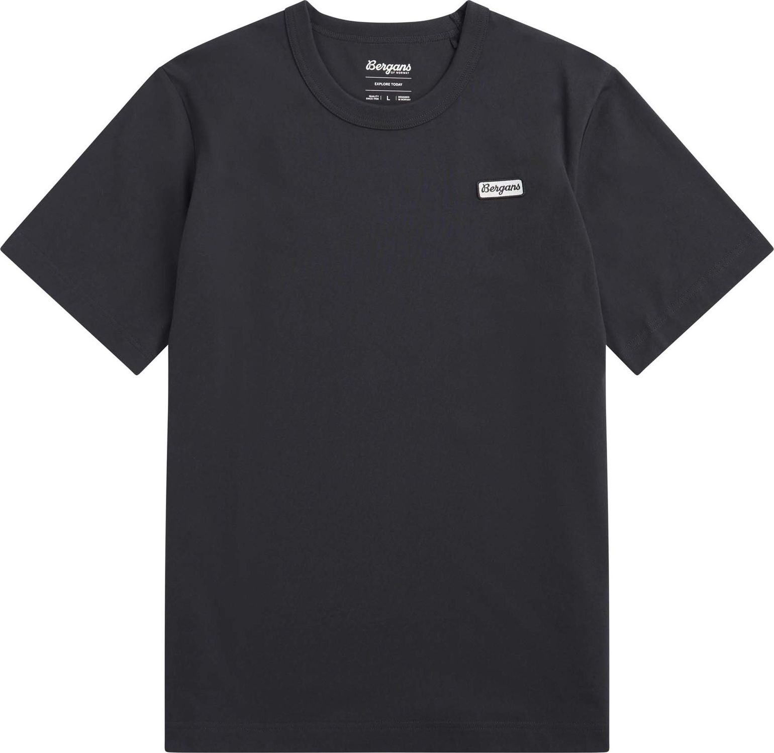 Bergans Men's Logo Cotton Tee Dark Shadow Grey