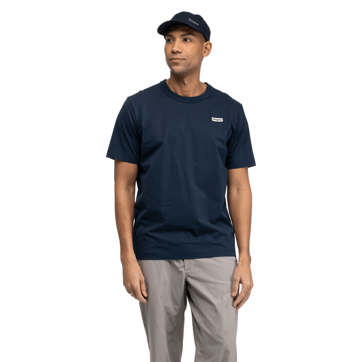 Bergans Men's Logo Cotton Tee Navy Blue Bergans