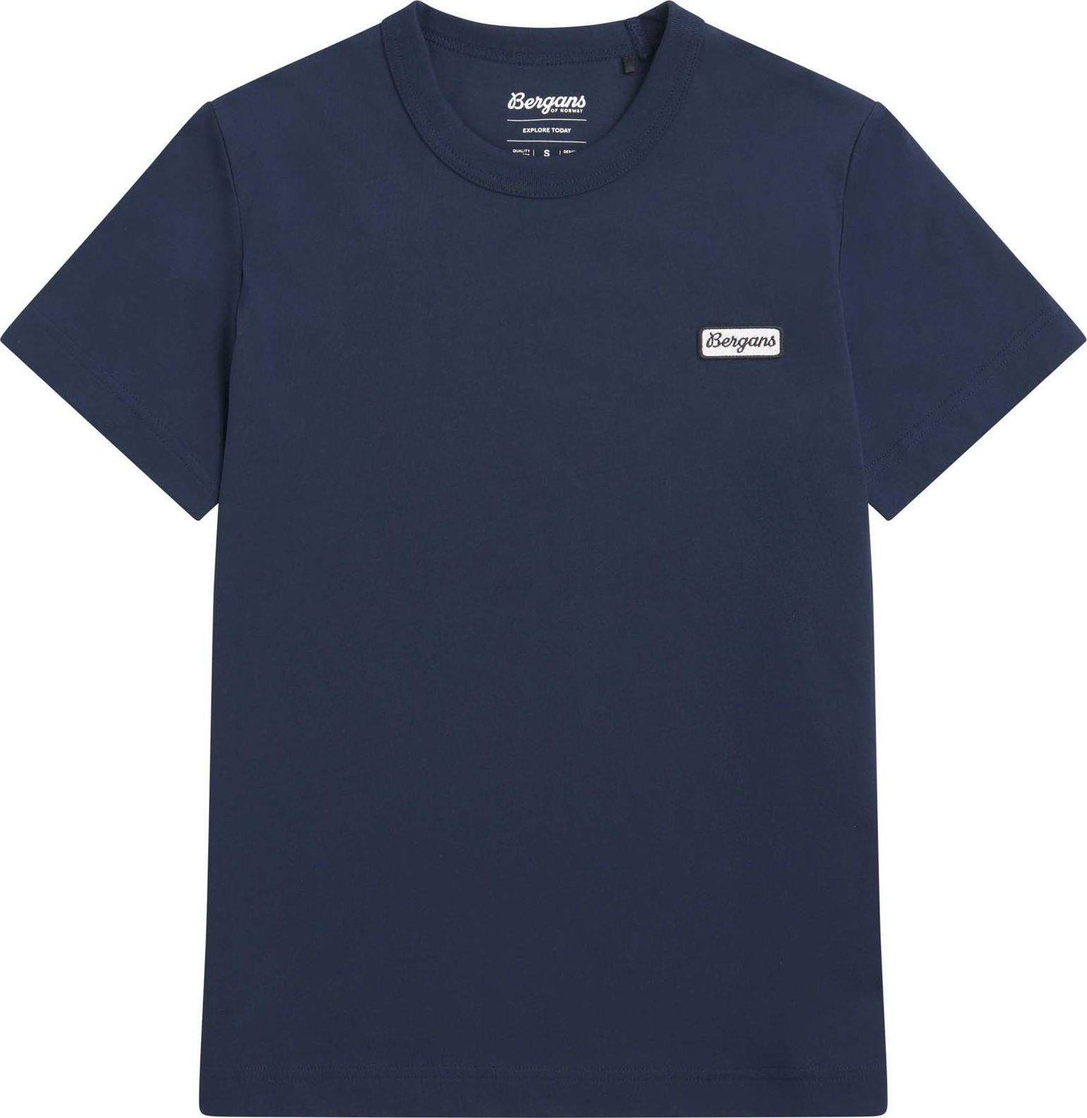 Bergans Women's Logo Cotton Tee Navy Blue