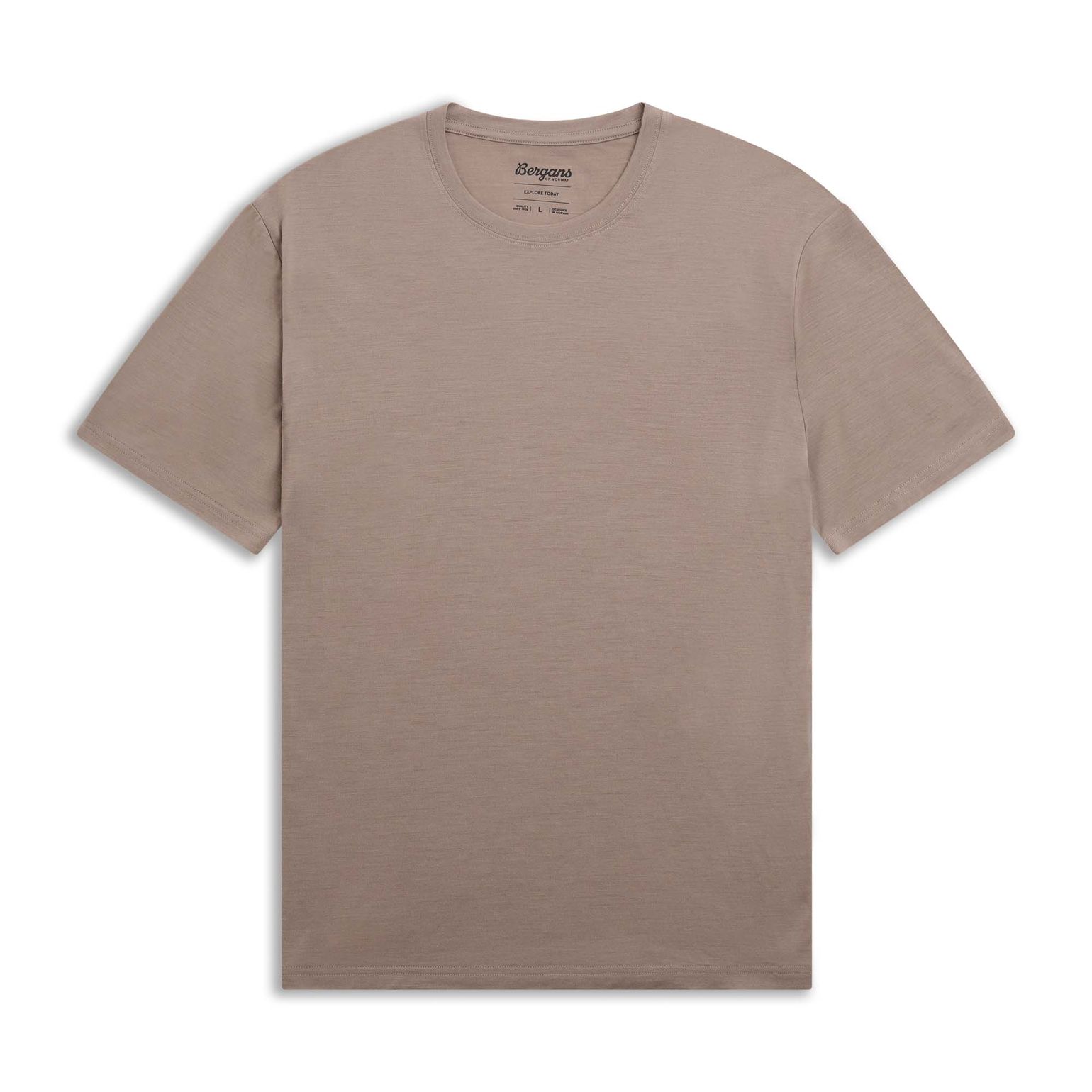 Bergans Men's Merino Light Tee Rock Taupe