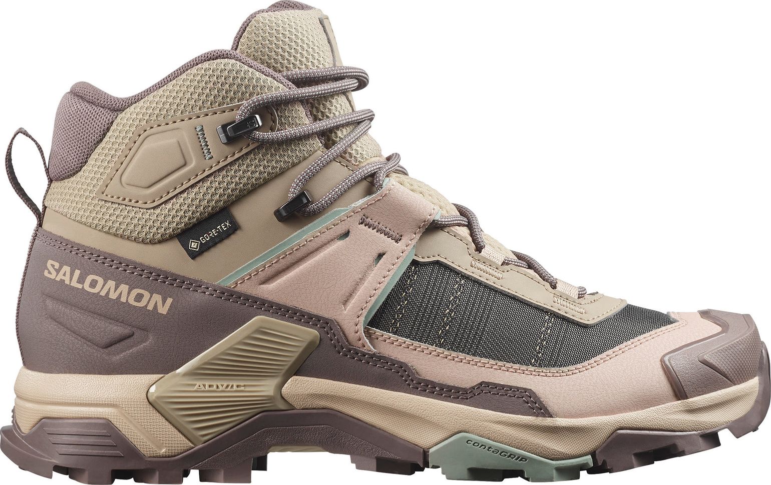 Salomon X Ultra 5 Mid Gore-Tex Iron / Desert Tan / Green Milieu