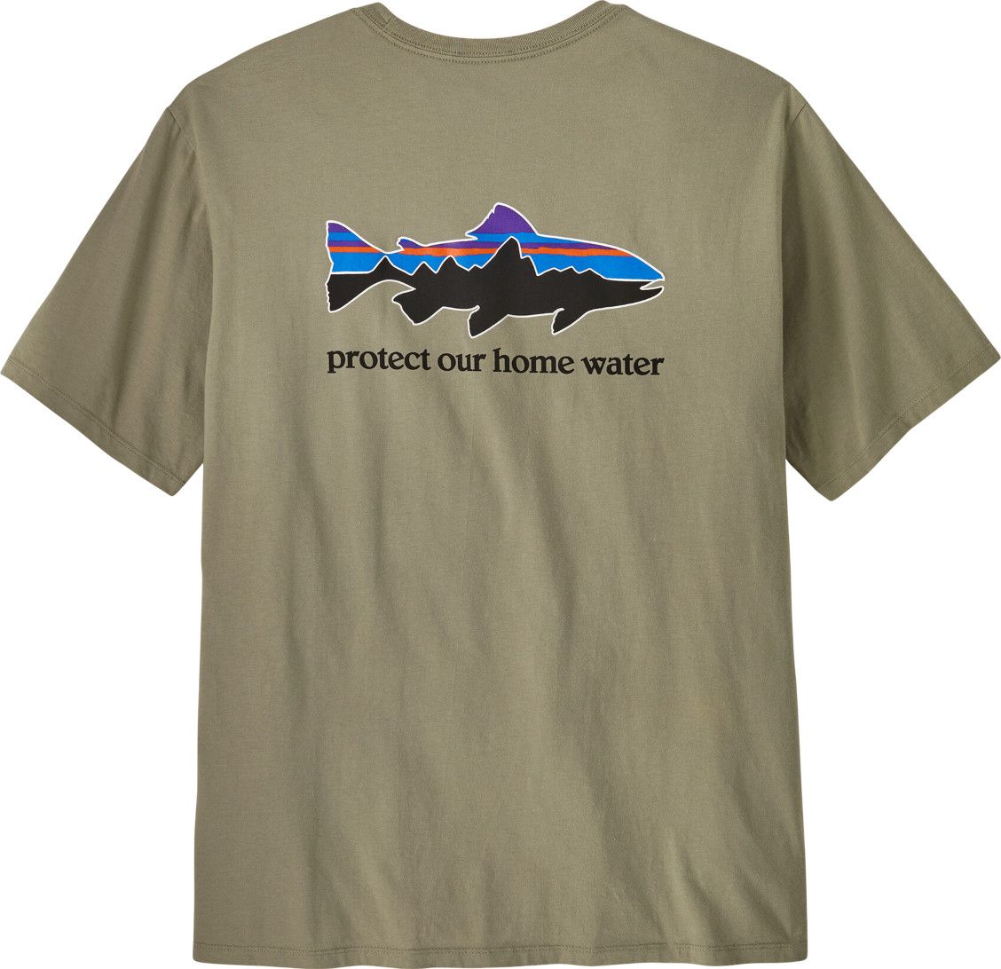 Patagonia M's Home Water Trout Organic T-Shirt River Rock Green