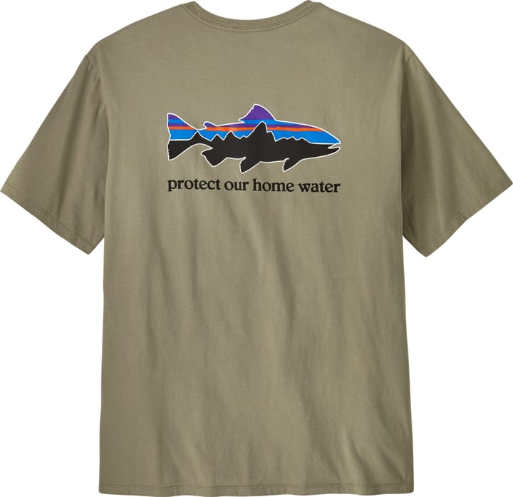 Patagonia M's Home Water Trout Organic T-Shirt River Rock Green Patagonia