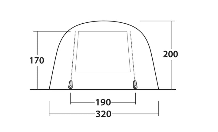 Outwell Tent Hornet 5 Air Blue Outwell
