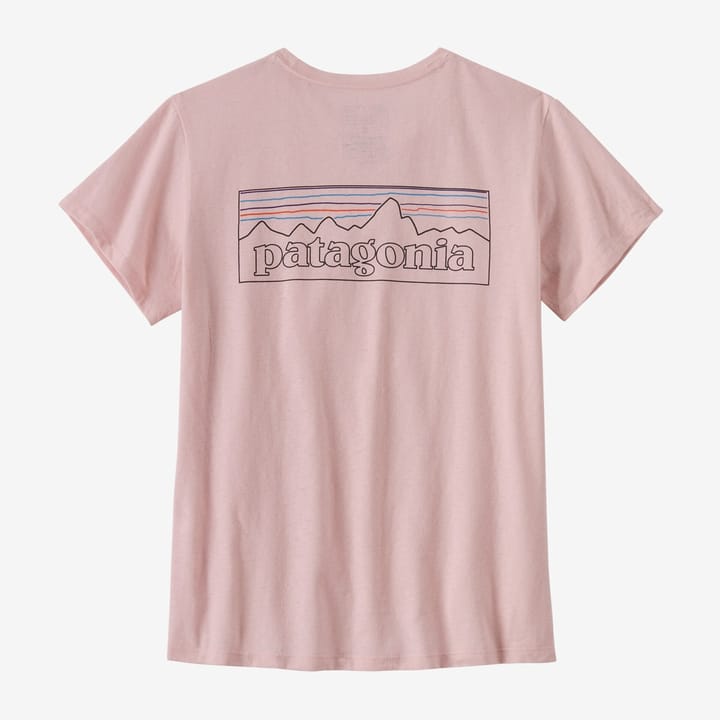 Patagonia Women's P-6 Logo Responsibili-Tee P-6 Outline: Whisker Pink Patagonia
