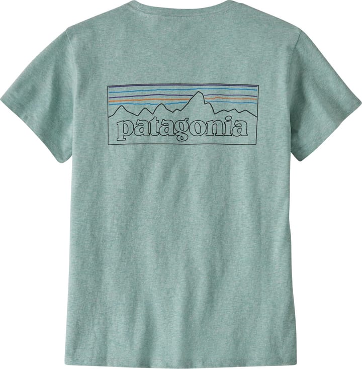 Patagonia Women's P-6 Logo Responsibili-Tee P-6 Outline: Virtually Blue Patagonia